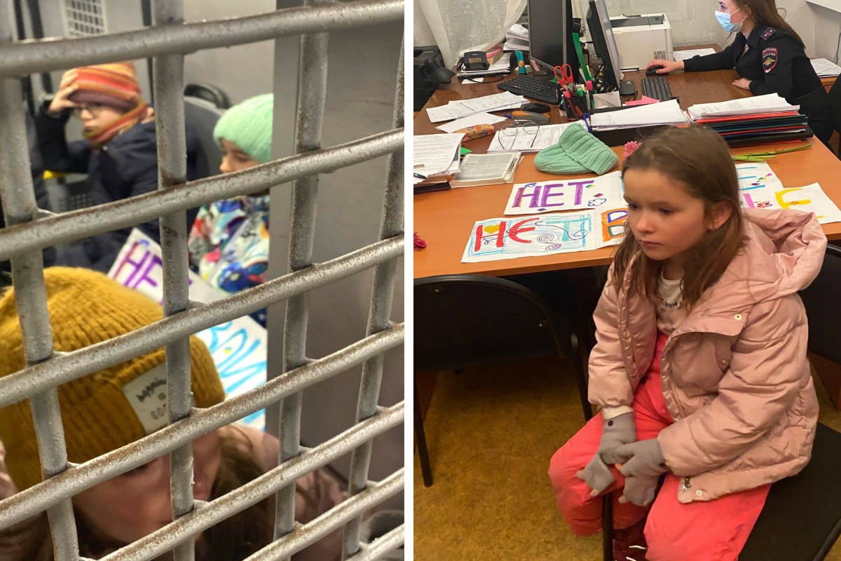 bambini russi arrestati