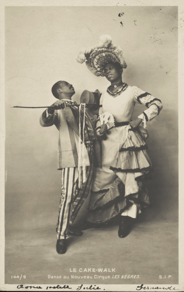 Cartolina parigina del ballo Cake Walk, 1903