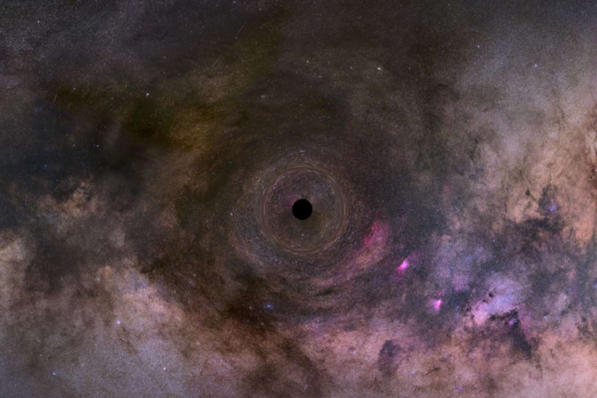 buco nero isolato