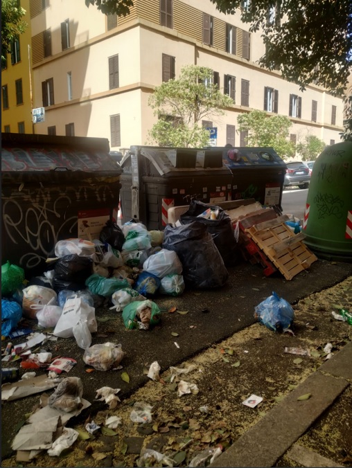 spazzatura zona re di roma 3