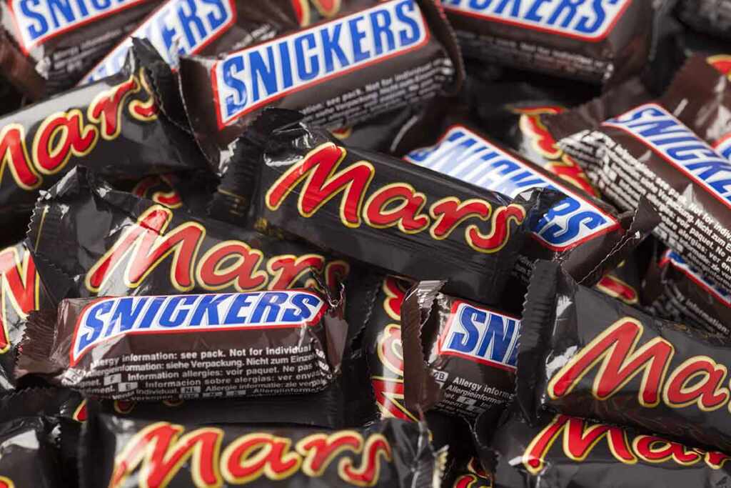 mars snickers snack cioccolato