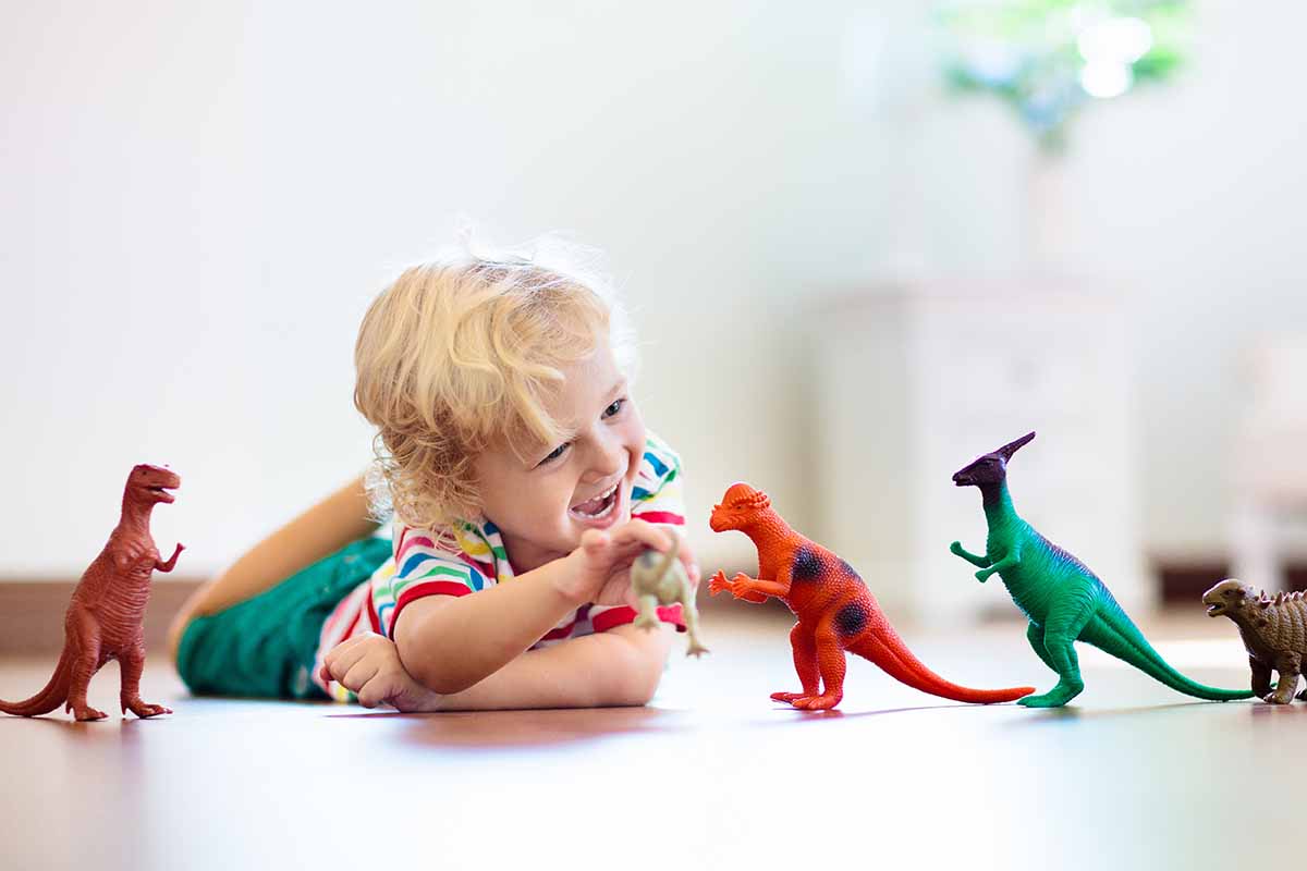 bambini e dinosauri