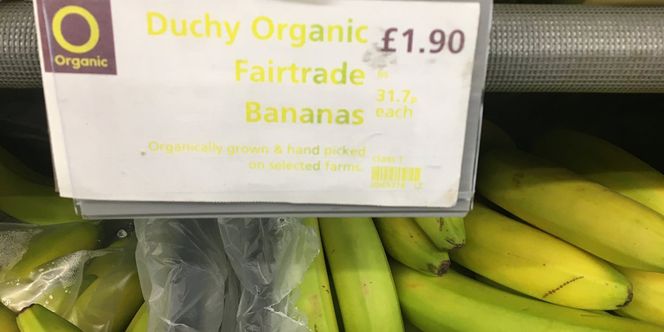 etichette prezzo unitario banane