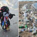 attivista senegalese Modou Fall, l'uomo di plastica