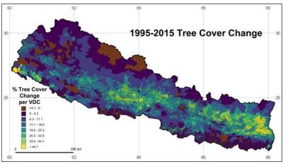foreste nepal mappa