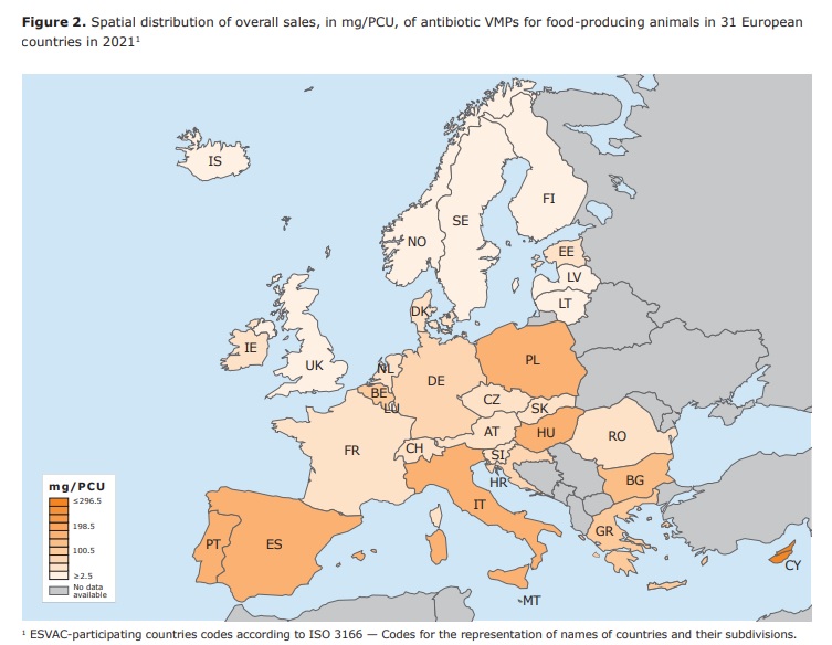 vendita antibiotici allevamenti europa