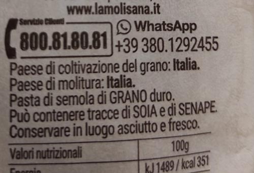 Barilla: la pasta - dice l'azienda nello spot- é fatta di grano italiano,  francese, australianoe americanoi. Ma sull'etichetta non c'è scritto