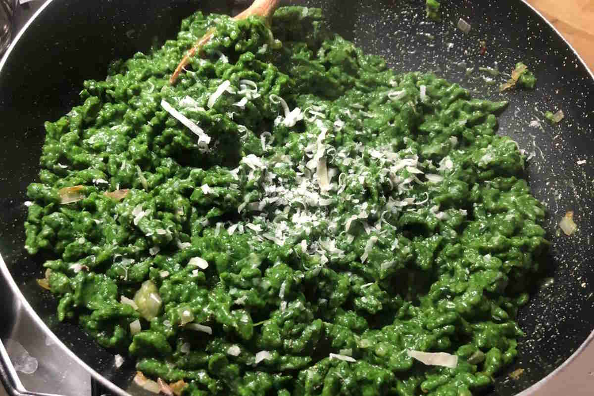 Spaetzle spinaci