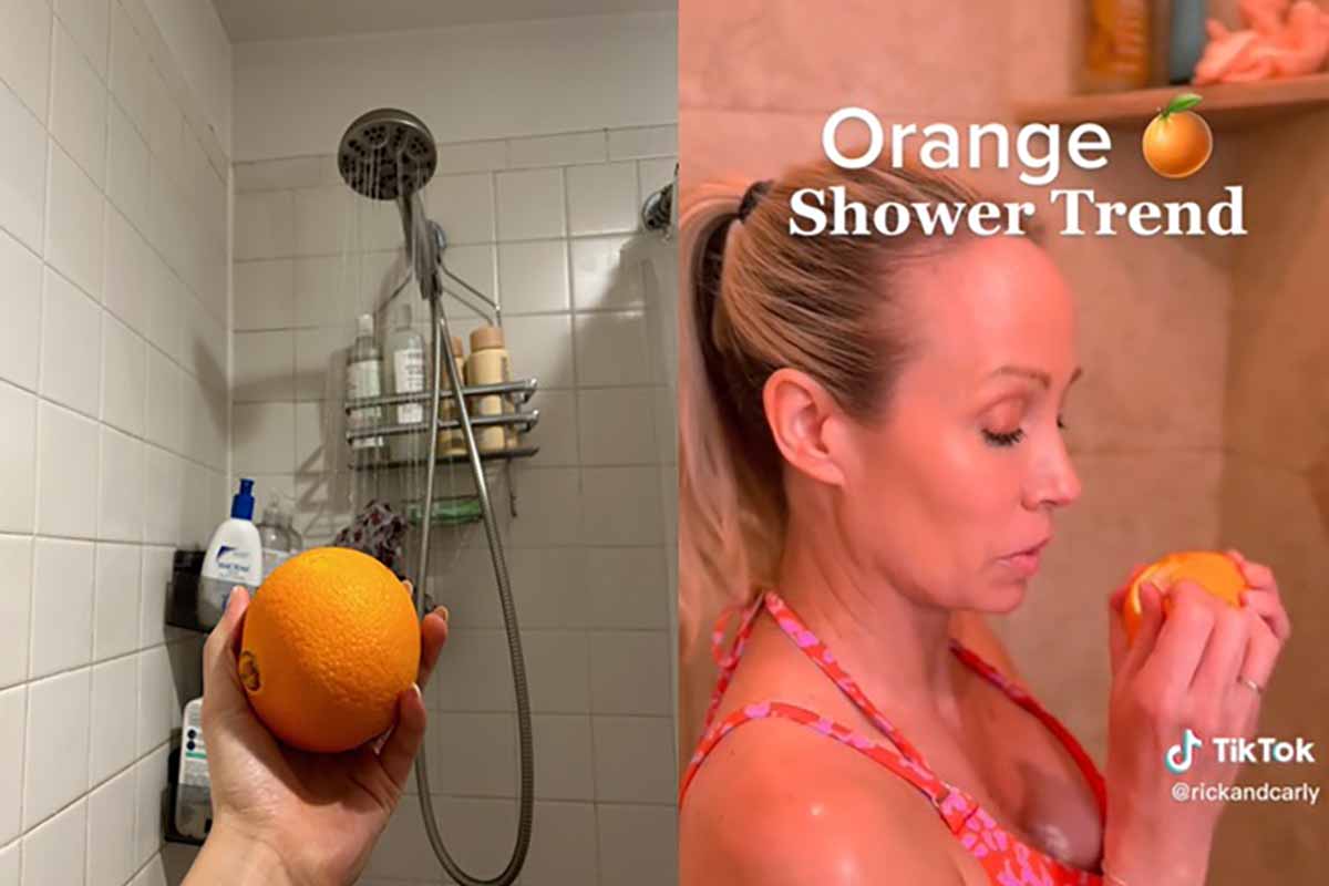 doccia arancia trend tiktok