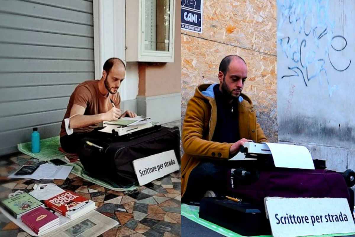 Scrittore per strada
