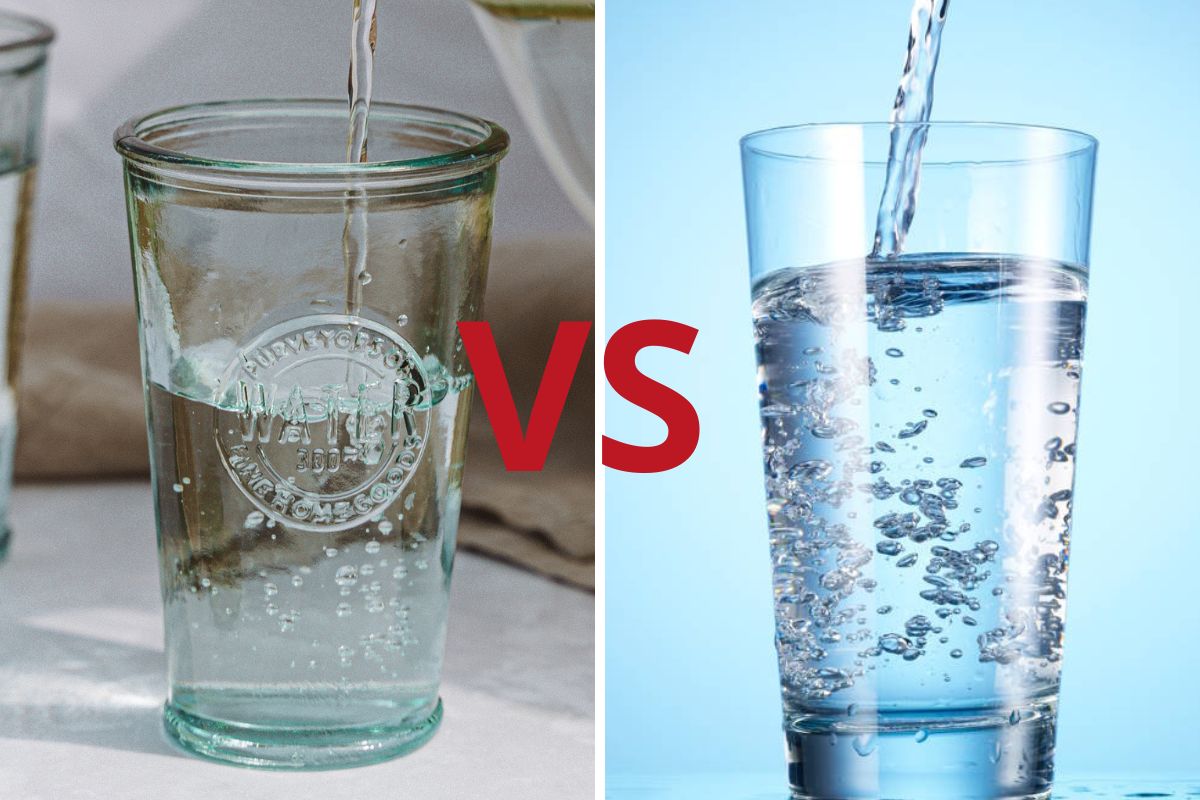 acqua naturale vs frizzante