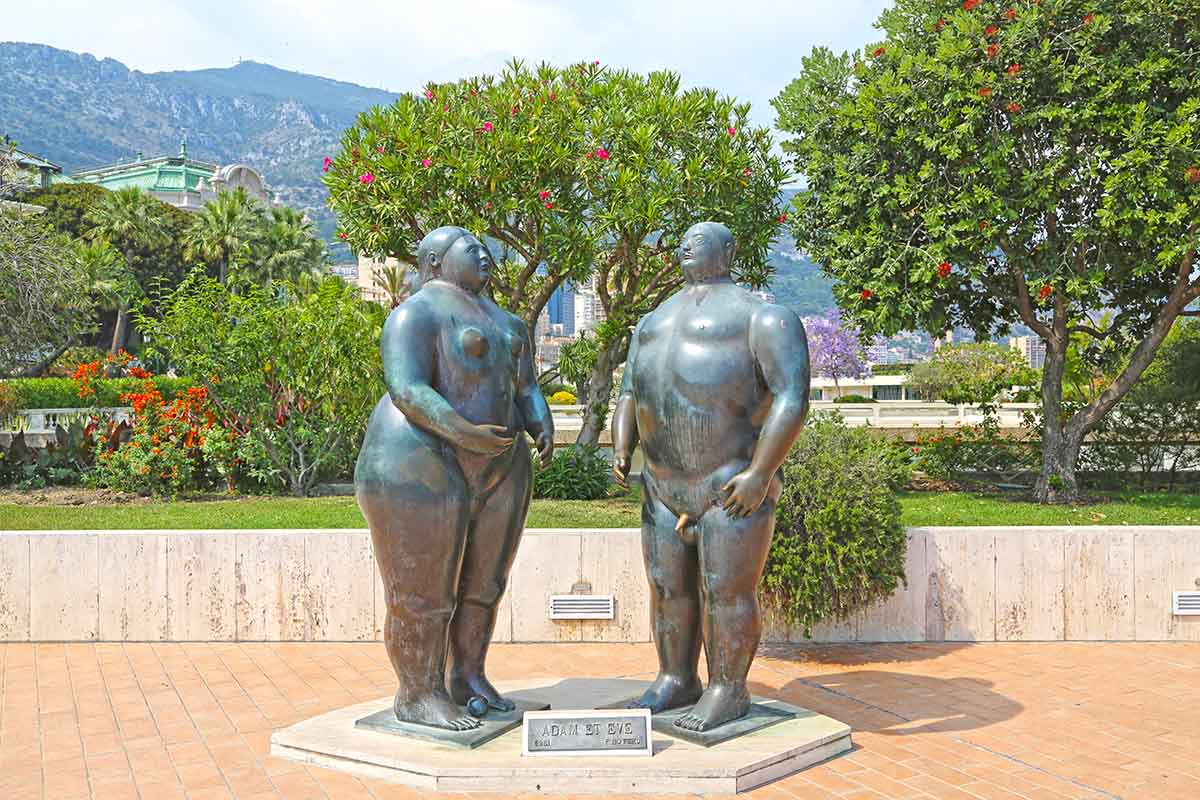 Adamo ed Eva di Botero, Monte Carlo