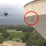 drone contro nido di calabrone asiatico