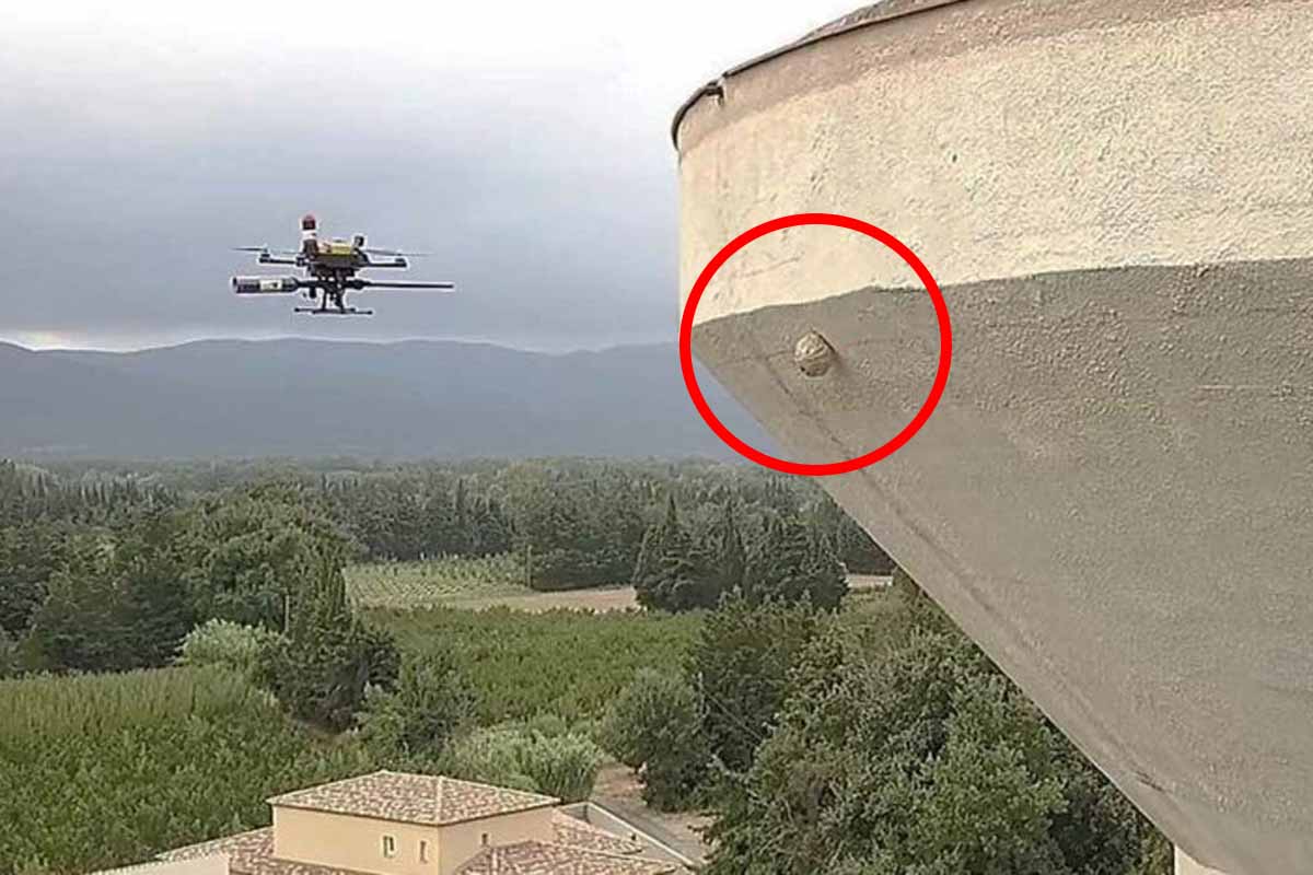 drone contro nido di calabrone asiatico