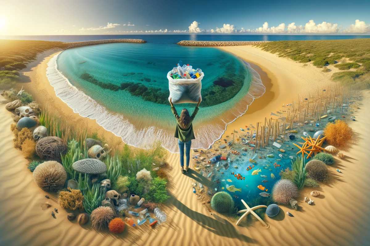 Per la prima volta, questo studio mostra tutto il "potere" di raccogliere i rifiuti in plastica dalle spiagge  --- (Fonte immagine: https://www.greenme.it/wp-content/uploads/2023/11/Ricerca-spiagge-inquinate-1.jpg)
