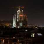 Sagrada Familia torri illuminate