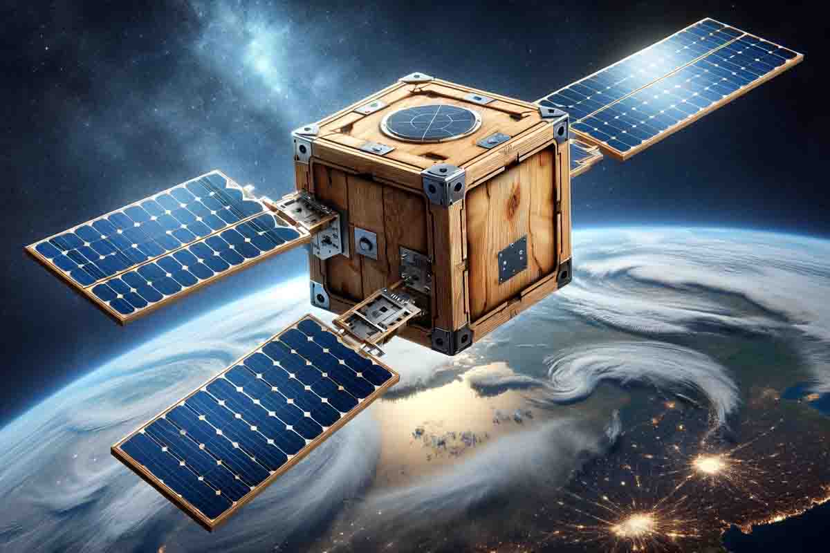 Satellite di legno