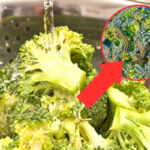 rimuovere vermi dai broccoli