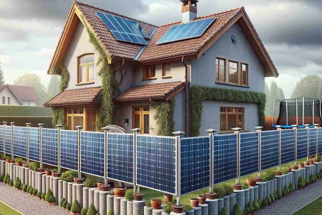 Pannelli solari come recinzione
