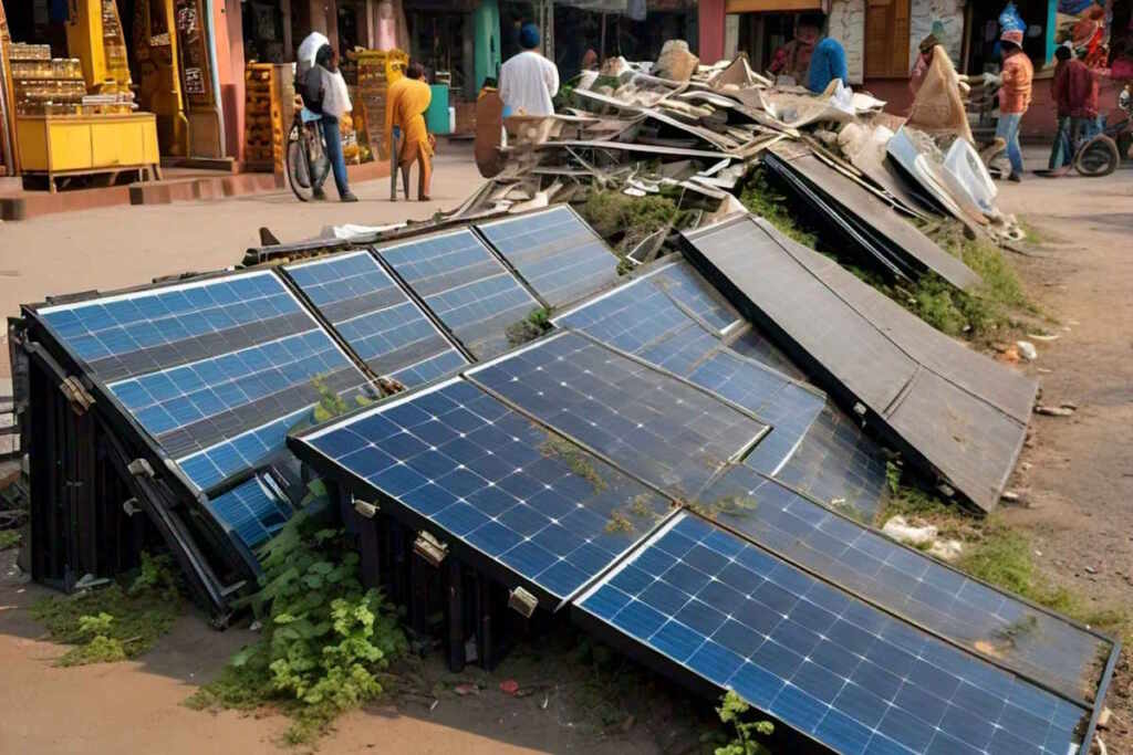 fotovoltaico discarica India